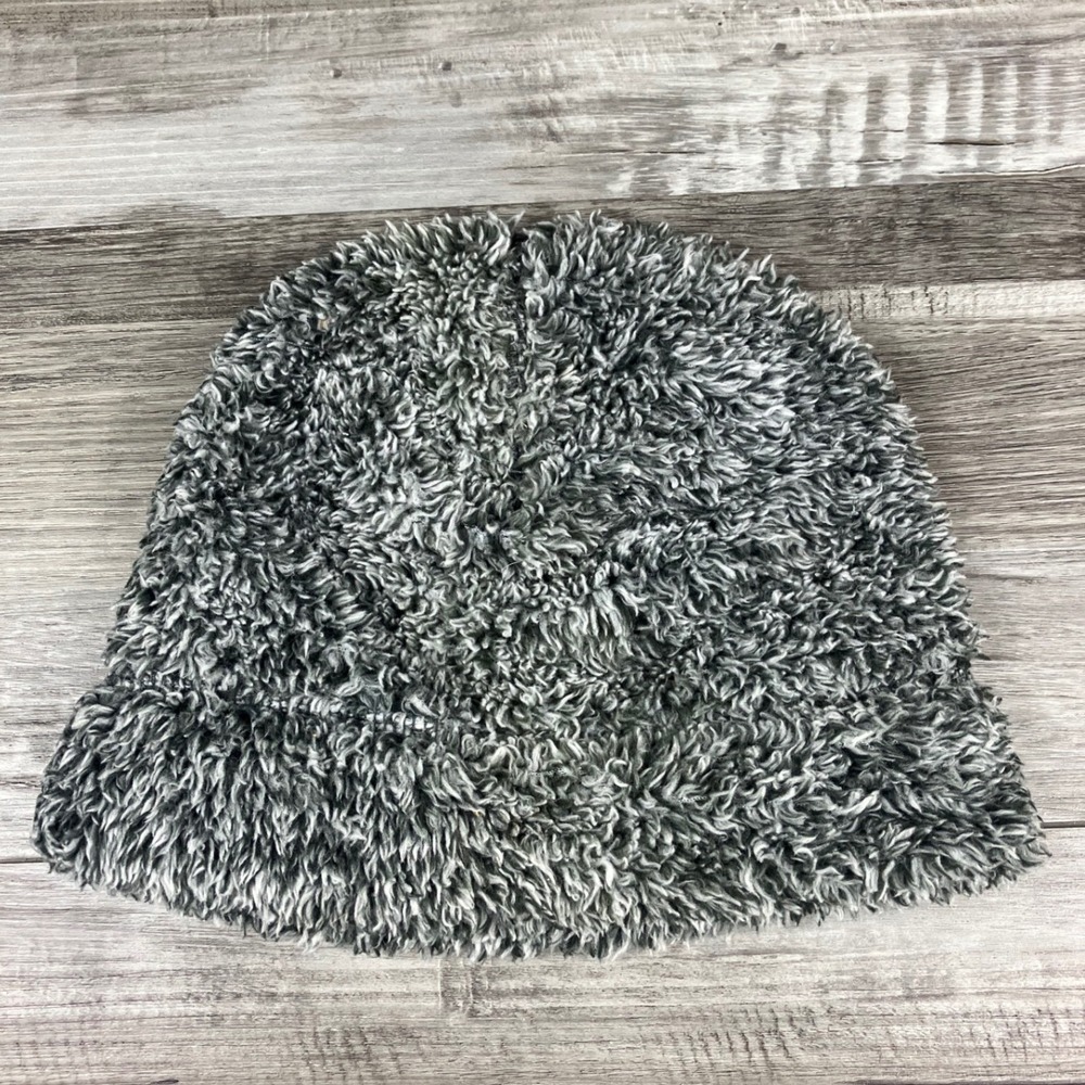 Gerry Faux Fur Beanie Hat Gray Salt and Pepper Winter Warm Fuzzy Skull Cap